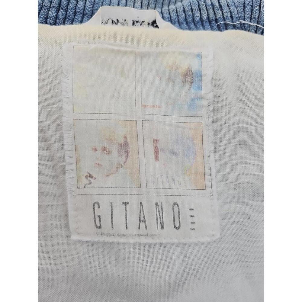 Vintage Gitano 80s Acid Wash Jean Jacket Medium Toggle Button Insulated Coat EUC - Picture 9 of 9